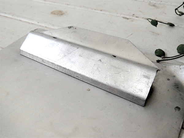 【EVERFLEX ALUMINUM】アルミ製・ビンテージ・ロングタイプ・バインダー・工業系・文房具