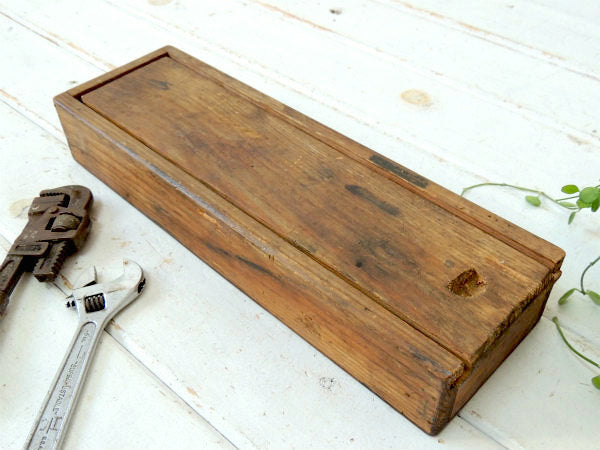 木製・ヴィンテージ・ウッドボックス・木箱・道具箱・ツールボックス USA