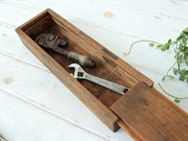 木製・ヴィンテージ・ウッドボックス・木箱・道具箱・ツールボックス USA