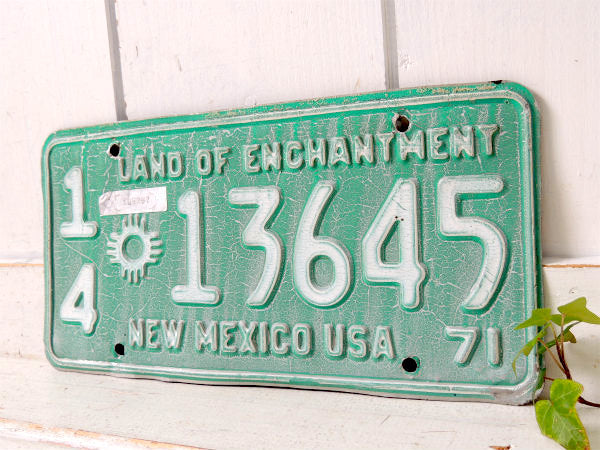 1971's・ニューメキシコ州・USA・トラック・アメリカンビンテージ・ナンバープレート