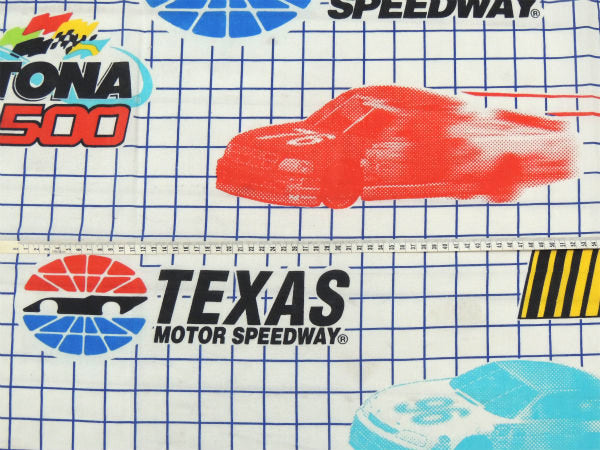 NASCAR ナスカー・車&レースカー・ビンテージ・ユーズドシーツ　フラットタイプ　USA