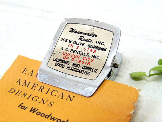 【Wanamaker Rents INC】マグネット付き・ビンテージ・アドバタイジング・クリップ