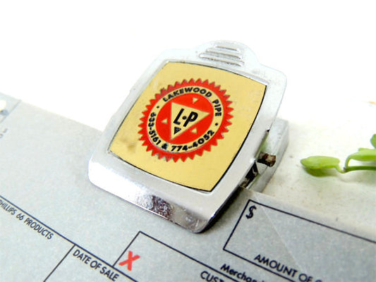 LAKEWOOD PIPE レイクウッド パイプ工場 アドバタイジング マグネット付き ビンテージ クリップ ペーパークリップ USA