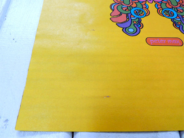 70年代 ピーターマックス バタフライ  デッドストック ヴィンテージ ブックカバー USA ヒッピームーブメント