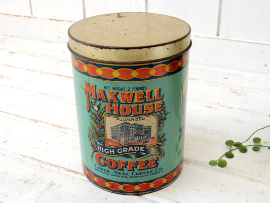 MAXWELL HOUSE COFFEE・マックスウェルハウス・ヴィンテージ・ティン缶・キャニスター