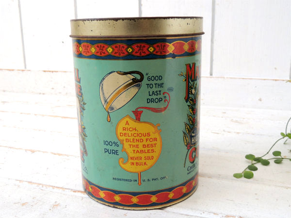 MAXWELL HOUSE COFFEE・マックスウェルハウス・ヴィンテージ・ティン缶・キャニスター