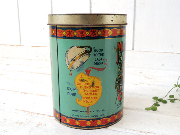 MAXWELL HOUSE COFFEE・マックスウェルハウス・ヴィンテージ・ティン缶・キャニスター