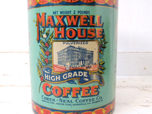 MAXWELL HOUSE COFFEE・マックスウェルハウス・ヴィンテージ・ティン缶・キャニスター
