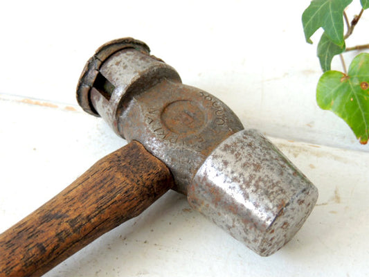 Burklyn38000 アンティーク・ハンマー・金槌・ツール・大工道具・ウッドハンドル・DIY