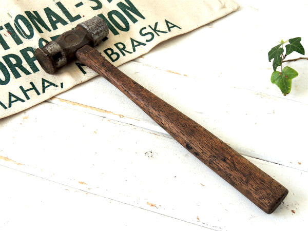 Burklyn38000 アンティーク・ハンマー・金槌・ツール・大工道具・ウッドハンドル・DIY