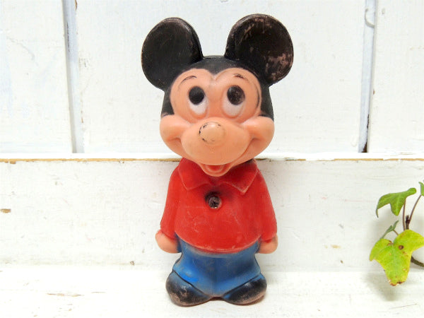 【ミッキーマウス】60's・プラスティック製・ヴィンテージ・ドール・人形・オモチャ・フィギュア