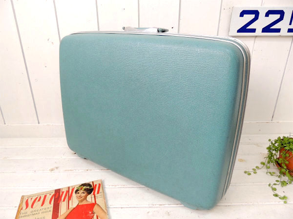サムソナイト Samsonite・水色・スーツケース・トランク・アメリカンビンテージ USA