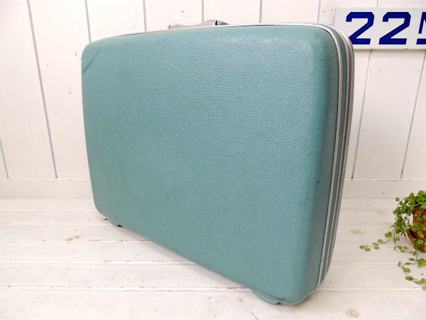 サムソナイト Samsonite・水色・スーツケース・トランク・アメリカンビンテージ USA