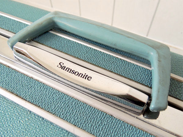 サムソナイト Samsonite・水色・スーツケース・トランク・アメリカンビンテージ USA