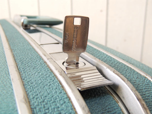 サムソナイト Samsonite・水色・スーツケース・トランク・アメリカンビンテージ USA