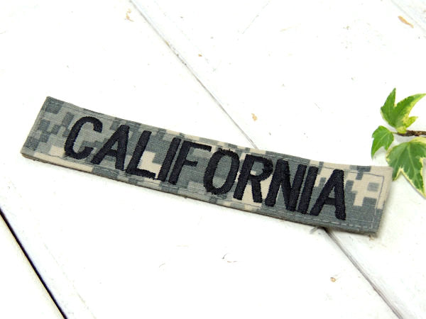 CALIFORNIA・カリフォルニア 迷彩カラー・ミリタリー・ヴィンテージ・ワッペン・刺繍・デッドストック
