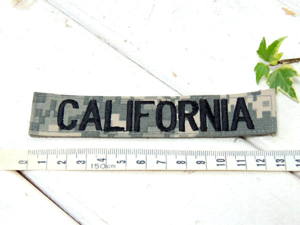 CALIFORNIA・カリフォルニア 迷彩カラー・ミリタリー・ヴィンテージ・ワッペン・刺繍・デッドストック