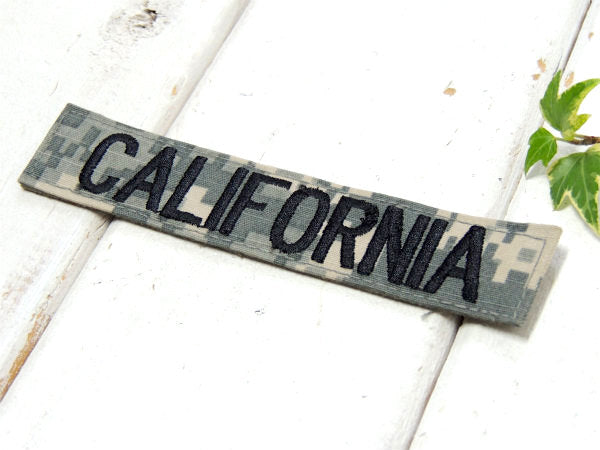 CALIFORNIA・カリフォルニア 迷彩カラー・ミリタリー・ヴィンテージ・ワッペン・刺繍・デッドストック