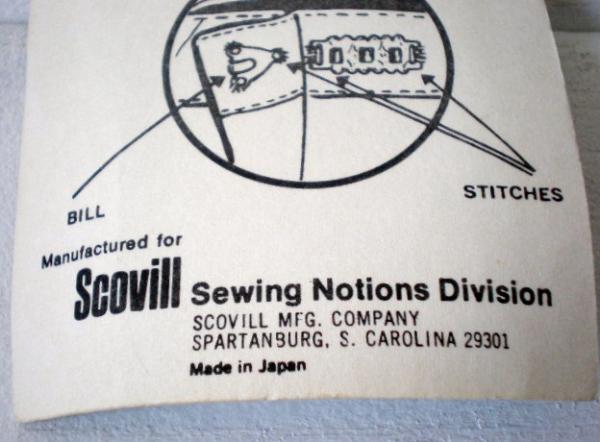 Scovill・デッドストック・未使用ヴィンテージ・3段前かん・ホック・裁縫道具