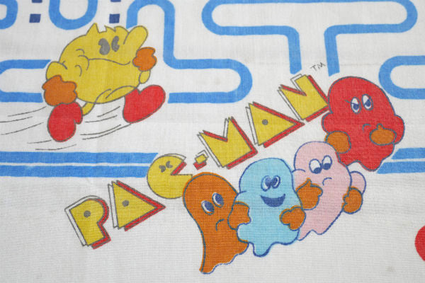 パックマン PAC MAN ゲーム USA 80's ヴィンテージ ユーズドシーツ(ボックスタイプ)