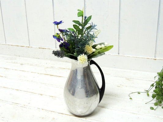 【PURALUM】イタリア・アルミ製・50's・ヴィンテージ・ピッチャー・ジャグ・水差し・モダン