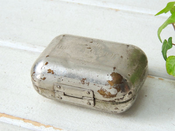 【Williams Jersey Cream】メタル製・アンティーク・ソープケース/石鹸箱