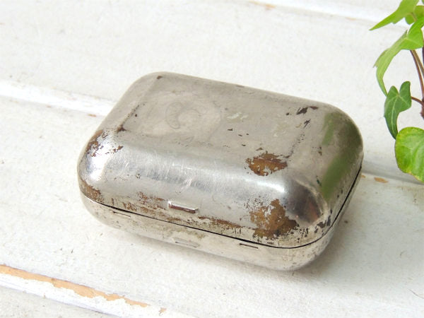 【Williams Jersey Cream】メタル製・アンティーク・ソープケース/石鹸箱