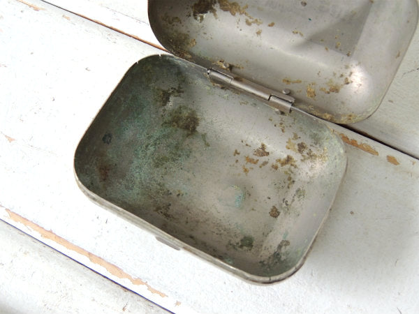 【Williams Jersey Cream】メタル製・アンティーク・ソープケース/石鹸箱