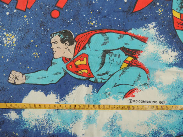 【スーパーマン】1978年・アメコミ・ヴィンテージ・ユーズドシーツ(ボックスタイプ)
