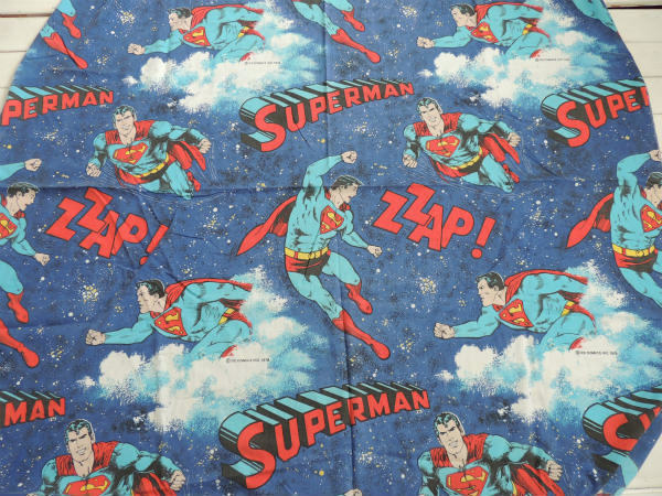 【スーパーマン】1978年・アメコミ・ヴィンテージ・ユーズドシーツ(ボックスタイプ)