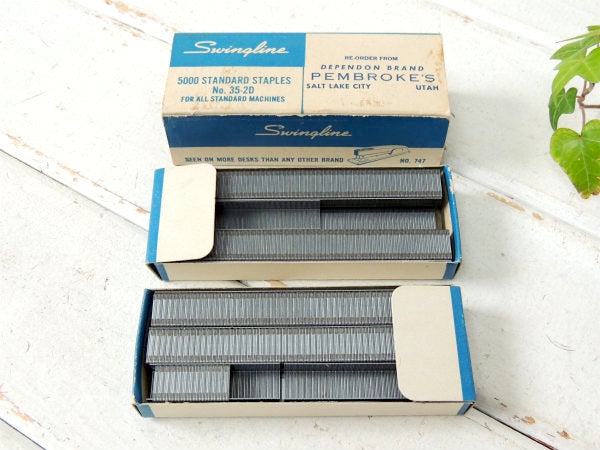 【Swingline】ステープラー・ヴィンテージ・ホッチキス芯/紙箱/パッケージ USA