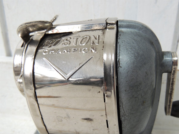 【BOSTON/チャンピオン】ボストン・1つ穴タイプ・ペンシルシャープナー/鉛筆削り/木製ハンドル