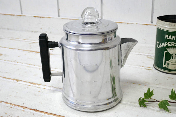 Alumode アルミ製 6カップ ビンテージ パーコレーター コーヒーポット アウトドア USA