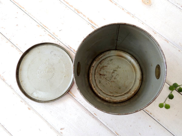 CUDAHY'S REX PURE LARD・ティン製・アンティーク・ラード缶・キッチン・USA