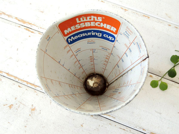 【Luchs】西ドイツ製・ポップなストライプ柄・ヴィンテージ・メジャーリングカップ・計量カップ