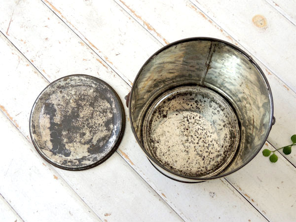 Spry ショートニング・ティン製・アンティーク・ラード缶・キッチン・USA・ケーキ・お菓子