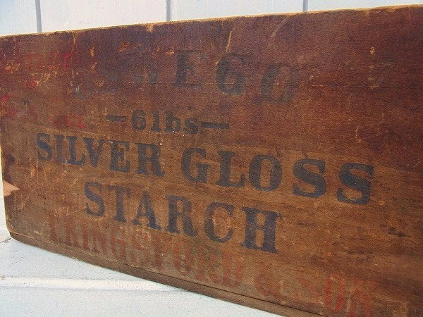 【OSWEGO】スターチ・アンティーク・ウッドボックス/木箱　USA