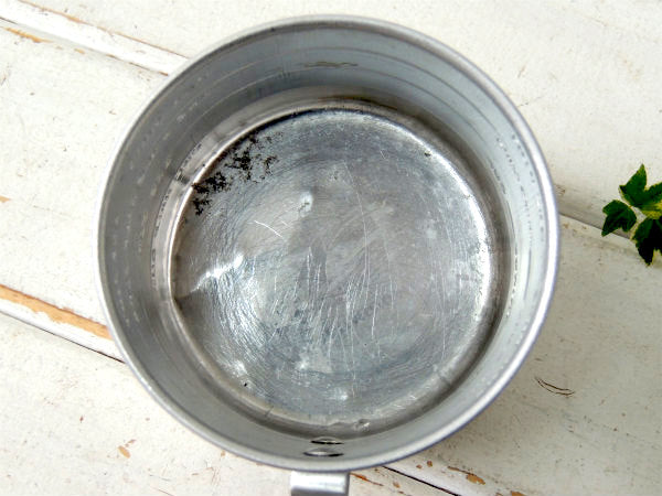 【2Cupサイズ】アルミ製 ヴィンテージ メジャーリングカップ 計量カップ アルミコップ USA