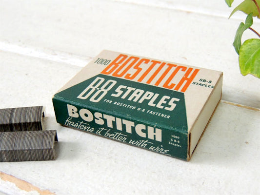 BOSTITCH ヴィンテージ・ホッチキス芯 紙箱 パッケージ USA ②