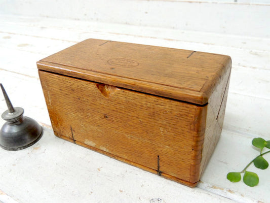 Singer1889 シンガー・ミシン・パーツケース・折り畳み式・アンティーク・木箱・ウッドボックス