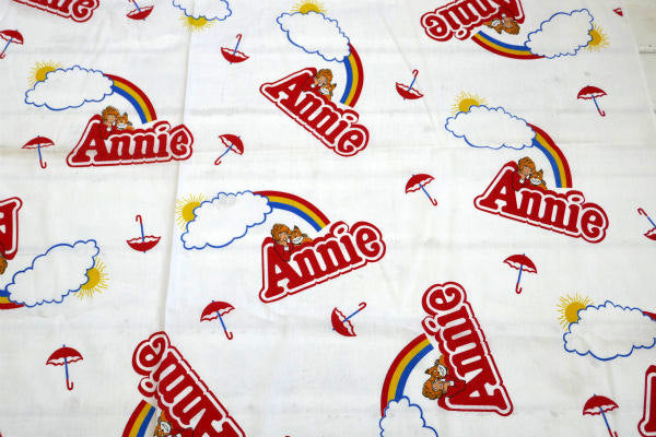 ANNIE アニー&サンディ 傘 レインボー柄 デッドストック ヴィンテージ ファブリック 生地