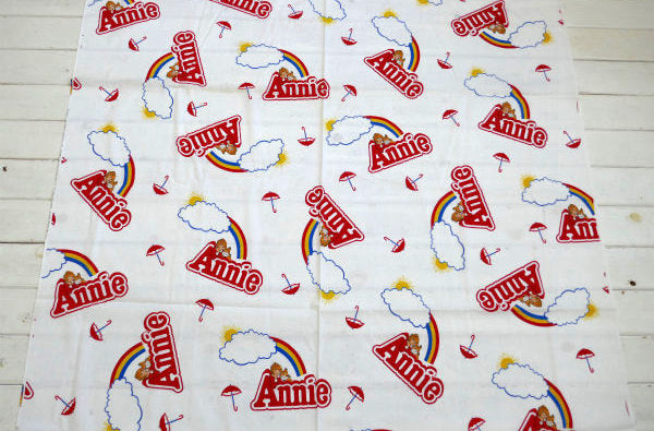 ANNIE アニー&サンディ 傘 レインボー柄 デッドストック ヴィンテージ ファブリック 生地