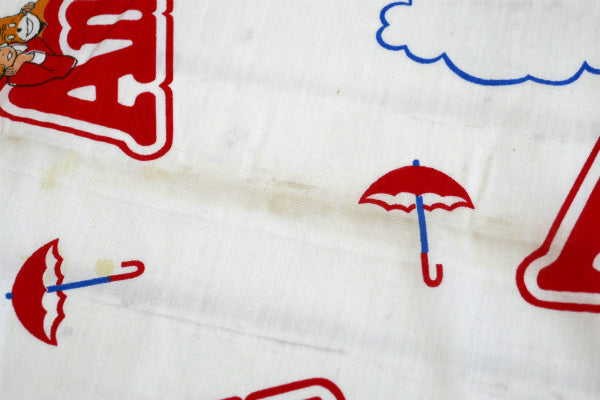 ANNIE アニー&サンディ 傘 レインボー柄 デッドストック ヴィンテージ ファブリック 生地