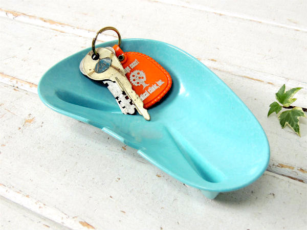 【Kaye LaMoyne】ターコイズ・フィフテーズ・脚付き・50s・ビンテージ・灰皿・アシュトレイ