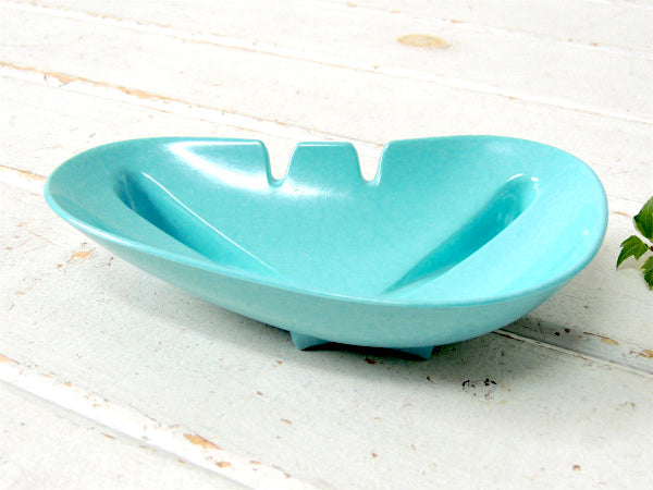 【Kaye LaMoyne】ターコイズ・フィフテーズ・脚付き・50s・ビンテージ・灰皿・アシュトレイ