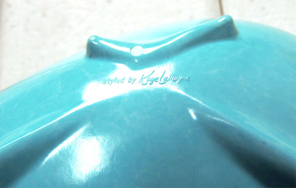 【Kaye LaMoyne】ターコイズ・フィフテーズ・脚付き・50s・ビンテージ・灰皿・アシュトレイ