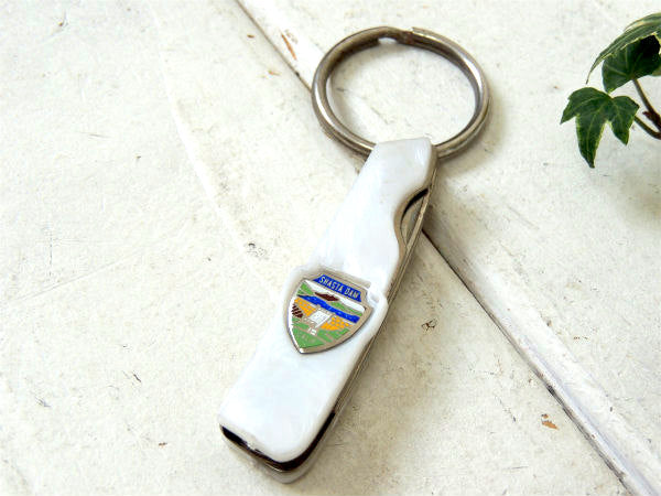 US カリフォルニア ビンテージ・デッドストック・キーホルダー・ポケットナイフ・栓抜き・キャンプ道具