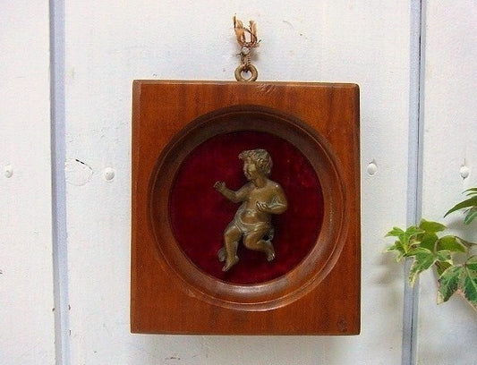 エンジェル モチーフ アンティーク・壁飾り オブジェ 天使 スペイン 教会 キリスト