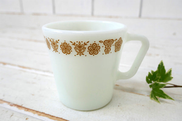 PYREX オールドパイレックス バタフライゴールド ヴィンテージ マグカップ コーヒーマグ 食器