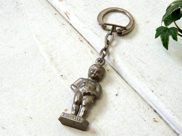 【小便小僧・ブリュッセル】ベルギー・シルバートーン・ヴィンテージ・デッドストック・キーホルダー